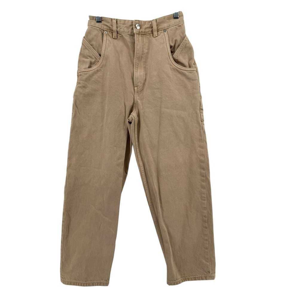 Paris Atelier &‎ Other Stories Beige High Waisted Barrell Leg Jeans Women US 26